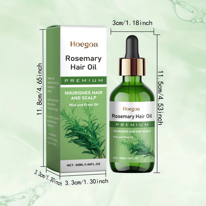 Rosemary Plant Hair Oil Nourish Scalp Dry Damaged Hair Smooth Frizzy Texture Improve Brittle Hair Gentle Daily Scalp Care