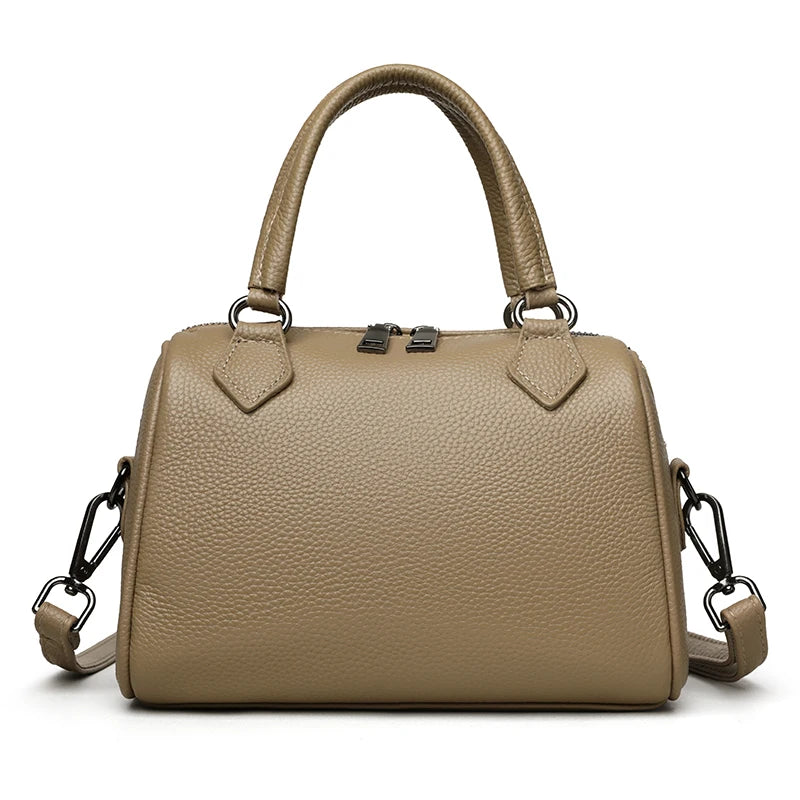 100% Genuine Leather Tote Bag Women Bags Designer Cowhide Luxury Handbags Ladies Shoulder Crossbody Bags Commuting Messenger Sac