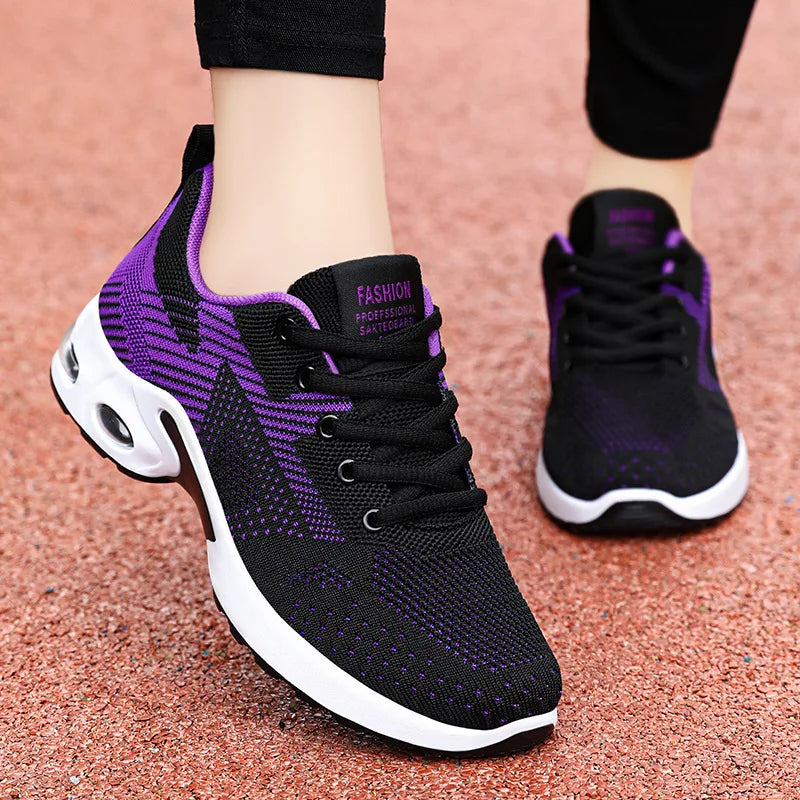 Women Platform Casual Sneakers Shoes Mesh Breathable Running Shoes Chunky Summer Sports Tenis Shoes 2025 Luxury Vulcanize Shoes
