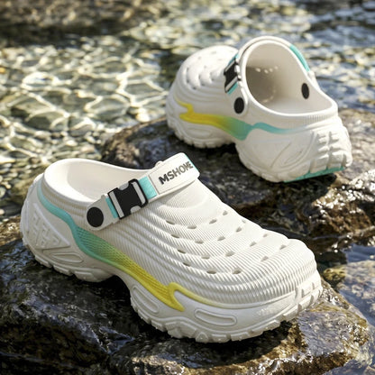 Clogs Platform Slippers Men Summer Luxury Designer Shoes Male Casual Sandals Fashion Indoor Outdoor Beach Slides Unisex Non-Slip