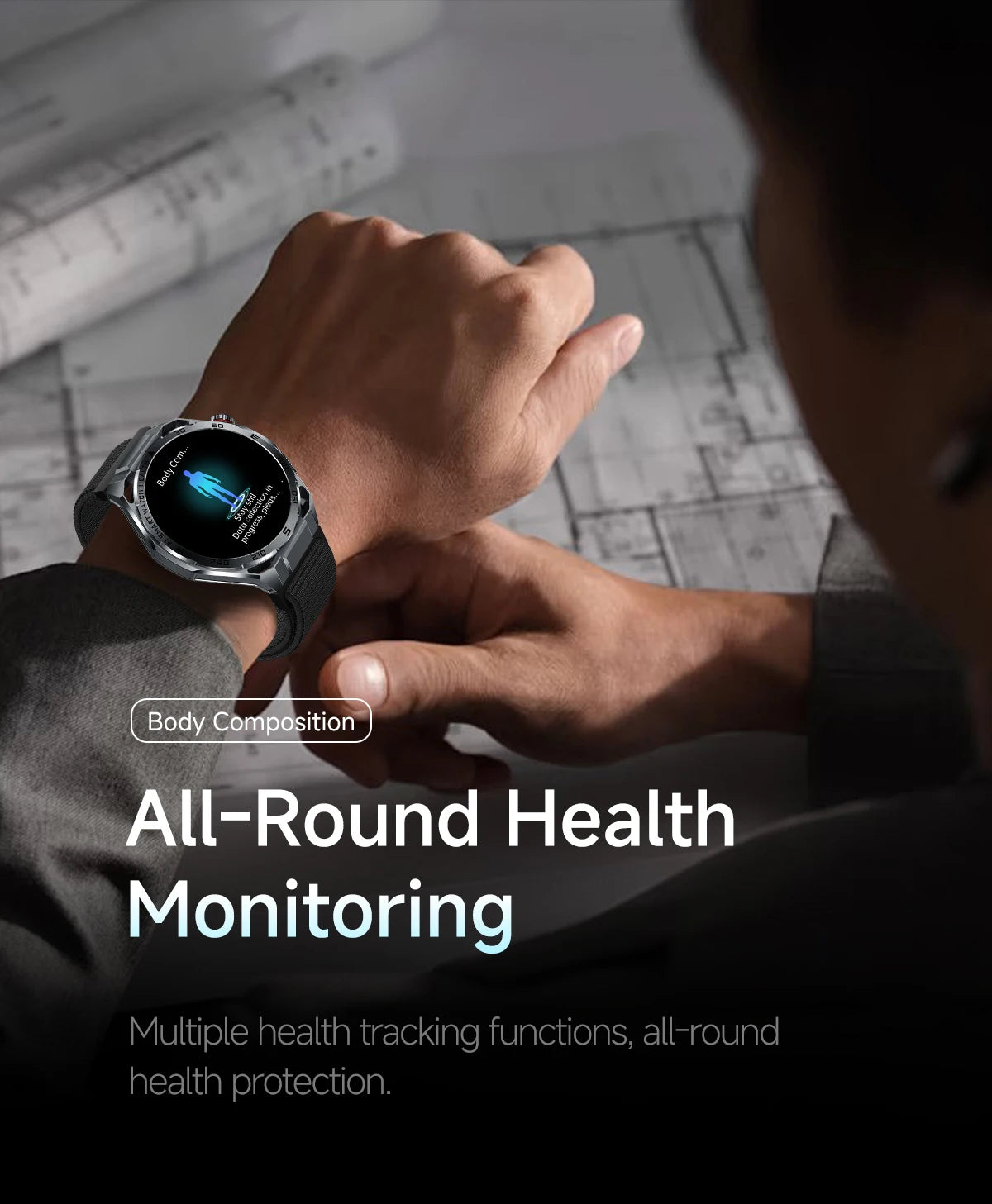 2026 New ECG+PPG Body Fat Analysis Health Smart Watch Uric Acid BP Blood Oxygen Bluetooth call Sports Smart Watch For Men Women