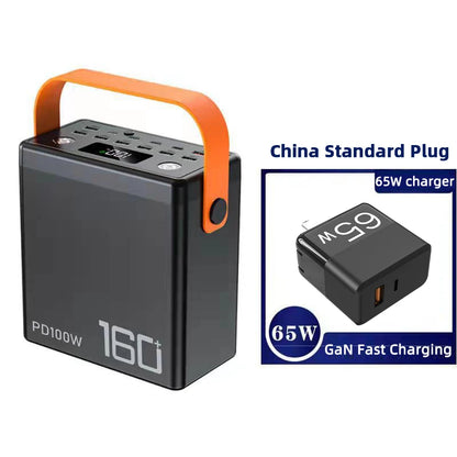 PD100W 160000mAh Power Bank Station Fast Charger Portable Emergency Charging External Battery for iPhone 15 Xiaomi Tablet laptop