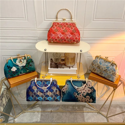 Luxury High Design Women Evening Bag Brand Party Banquet Glitter Bag for Ladies Wedding Clutch Handbag Shoulder Bag Chain Bolsas