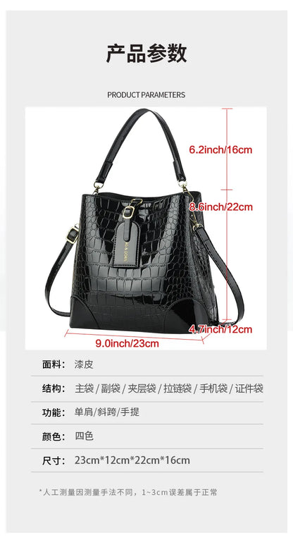 Retro PU Leather Purses and Handbags 2025 Shoudler Bags for Women Luxury Designer Women Crossbody Bucket Bag Sac A Main