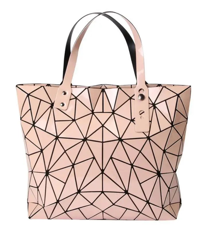 New Silver Handbags Bags For Women 2026 Summer Large Tote Bag Ladies Geometric Messenger Shoulder Bag Beach Luxury Designer