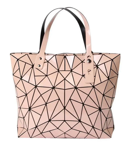 New Silver Handbags Bags For Women 2026 Summer Large Tote Bag Ladies Geometric Messenger Shoulder Bag Beach Luxury Designer