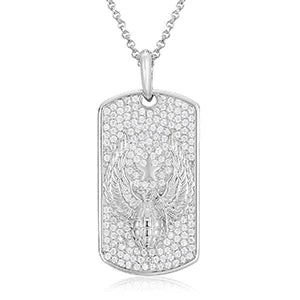 S925 Moissanite Streamline Tag Pendant For Men Women Hip Hop Jewelry D VVS Moissanite Necklace With Free 2MM Steel Cuban Chain
