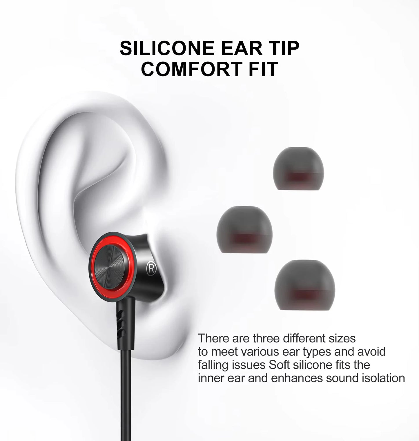 New Wired Headphones HiFi Surround Earphone Type C 3.5mm With Wire Control HD Mic Wired Earbuds For Samsung Galaxy S26 S25 S24