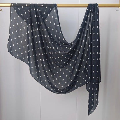New Polka Dot Modal Hijab Double-sided Print Hijabs for Women Scarf Head Wrap for Women Muslim Fashion Hijab Scarf Islam Ramadan