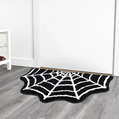Halloween Bath Mat Gothic Bedroom Carpet Spider Web Floor Bathroom Home Decor Decoration Kitchen Living Rugs Room Rug Mats