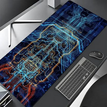 Inside Motherboard Circuit Board Mouse Pad Large Keyboard Anti-slip 900X400 Table Cushion Office Desk Mat Pc Gamer Accessories