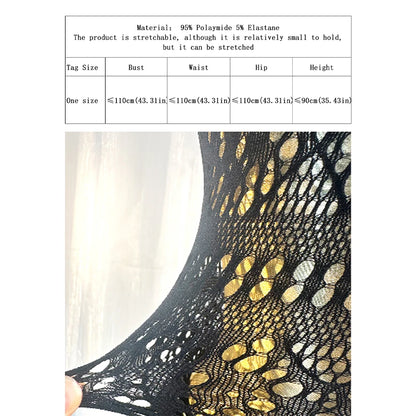 Sexy Cover Up Hollow Out Fishnet Dress without Bikini Summer Holiday DSH698