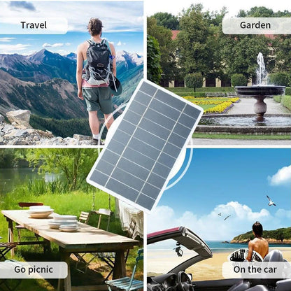 Portable 5V 2W Solar Panel USB Charger, 400mA Output, Outdoor Emergency Phone Charger