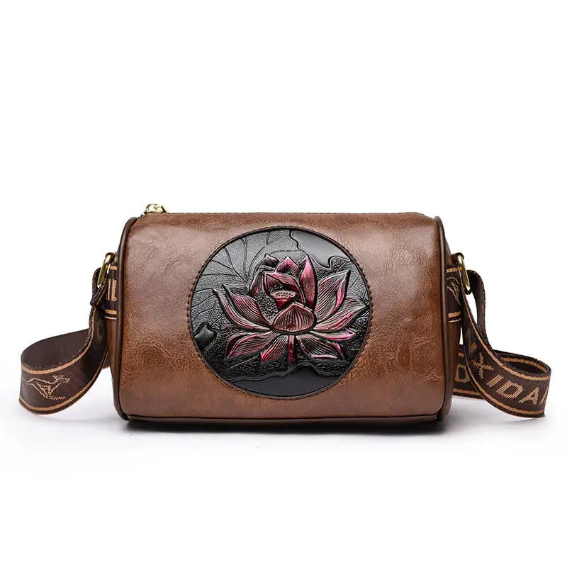 Luxury Handbag Fashion Print Large Capacity Soft Leather Women Shoulder Crossbody Bag Leisure Designer Ladies Purses and Handbag