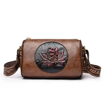 Luxury Handbag Fashion Print Large Capacity Soft Leather Women Shoulder Crossbody Bag Leisure Designer Ladies Purses and Handbag