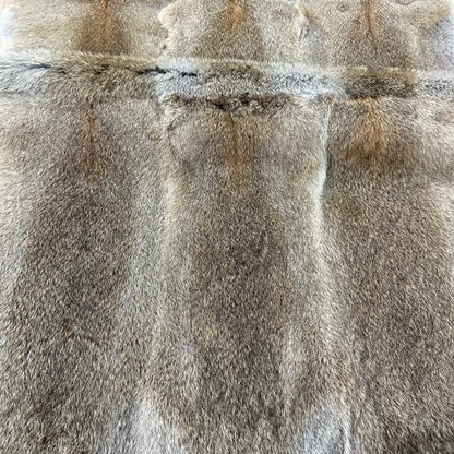 Full pelt rabbit skin plate real leather fur blanket rabbit fur parka lining clothing fabric