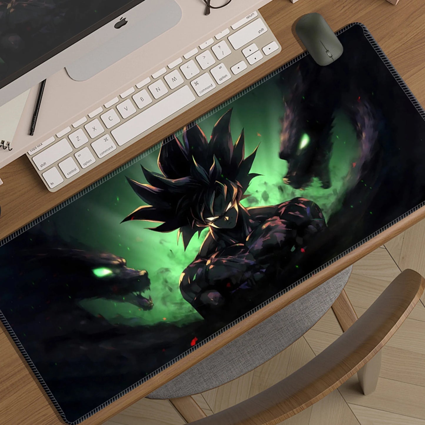 Cartoon Animation Seven Dragon Ball Mouse Pad Oversized Boy Two-dimensional E-sports Game Computer Keyboard Pad Student Desk Pad
