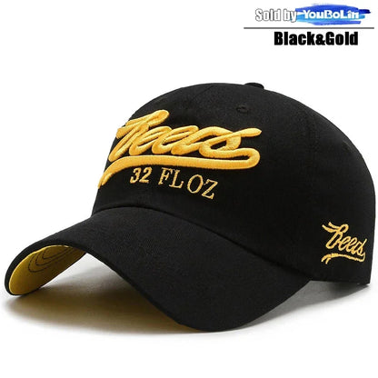 Letters 3D Embroidery Cotton Adjustable Baseball Cap Sun Hat Trucker Caps Dad Hats