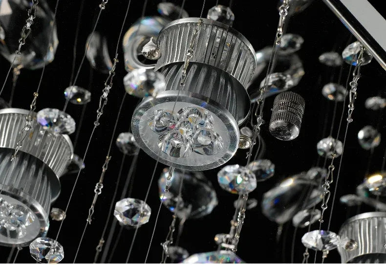 Modern Led Crystal Chandelier For Living Dining Room Luxury Kitchen Indoor Lighting Creative Home Decor Lamp K9 Cristal Lustre