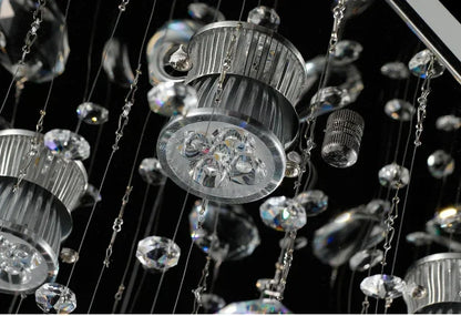 Modern Led Crystal Chandelier For Living Dining Room Luxury Kitchen Indoor Lighting Creative Home Decor Lamp K9 Cristal Lustre