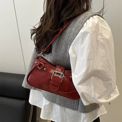 Fashion PU Shoulder Bags Leopard Print Retro Messenger Bag Large Capacity Underarm Bag Women Daily Use Handheld Bag