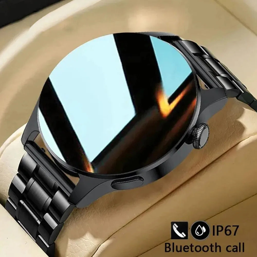 New Watch 5 Pro for Men Smart Watch Bluetooth Call Sports Fitness Men's Wristwatch Heart Rate Monitor Waterproof Smartwatch Hw12