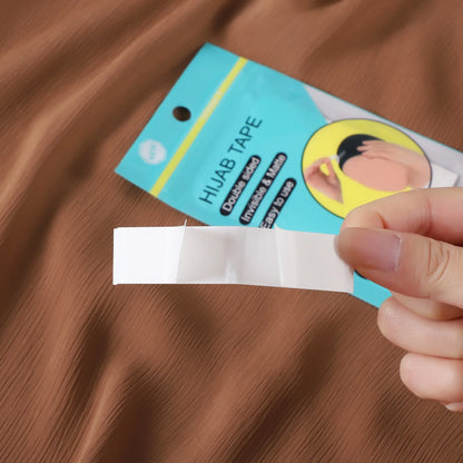 36pcs/Bag New Invisible Thin Tape Scarf Fixed Durable Double Sided Tape Muslim Women Non-slip Waterproof Portable Tape Hijabs