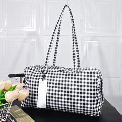 Brand Nylon Bowling Tote Bag Women Luxury Large Capacity Simple Versatile Shoulder Purse Ultralight Zipper Commuting Travel Bag