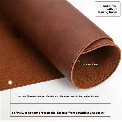 Office Desk Cushion Waterproof PU Mouse Pad Desk Mat Protective Cover Large Mousepad Computer Laptop Non-slip Keyboard Mats