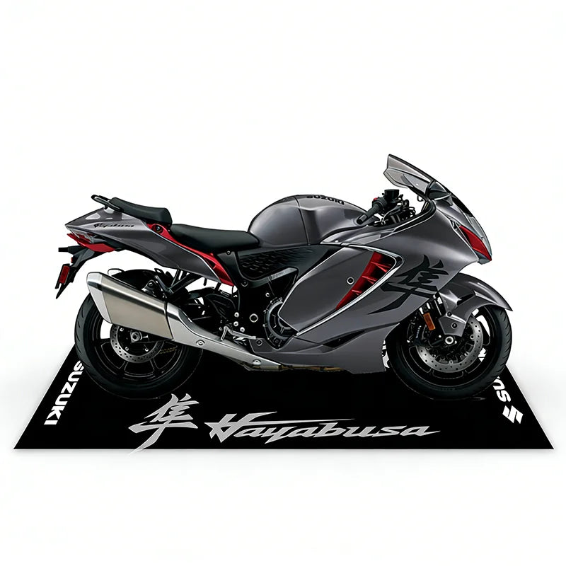 Motorcycle Display Carpet Suzuki Parking Mat Non Slip Garage Rug for Sports Racing Moto Electric Bike Entrance Home Decor