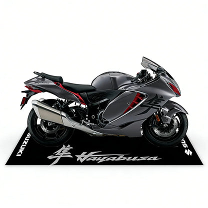 Motorcycle Display Carpet Suzuki Parking Mat Non Slip Garage Rug for Sports Racing Moto Electric Bike Entrance Home Decor