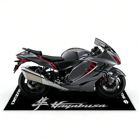Motorcycle Display Carpet Suzuki Parking Mat Non Slip Garage Rug for Sports Racing Moto Electric Bike Entrance Home Decor