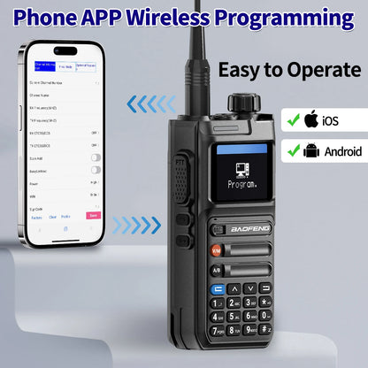 Baofeng AR-26 GPS Walkie Talkie Multi-Band Long Range Wireless Copy Frequency Air Band NOAA Type-C Charger For Camping Ham Radio