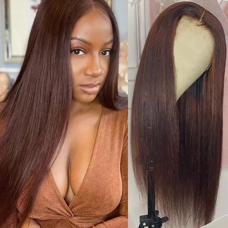 #27 Honey Blonde 13x4 Lace Front Wigs Human Hair Straight 4x4 Lace Closure Wigs Remy Straight Human Hair Wigs For Women HairUGo