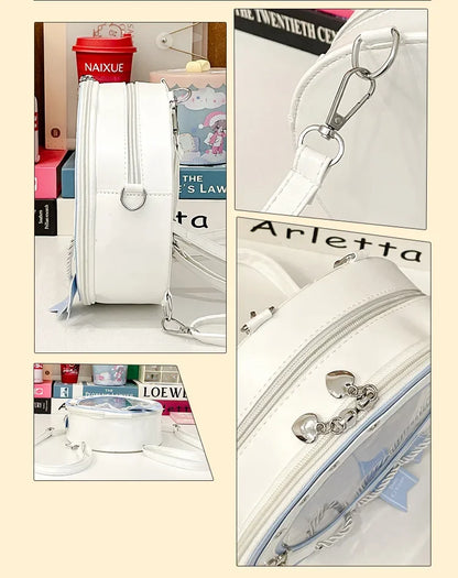 2026 New Sweet Y2k Aesthetic Shoulder Bags Women Kawaii Fashion Casual Backpacks Trendy transparent Travel Crossbody Ita Bags