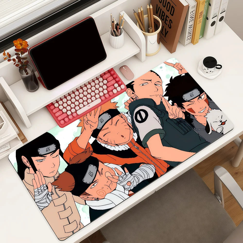 Adventure Anime N-NARUTO Mouse Pad Square Office Gaming Desk Mat Waterproof Non-Slip Rubber Decorative