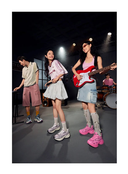 Xtep Basque 3.0 Trendy Cushioning Stable Soft Flexible Rubber Thick Sole Daily Sports Female Shoes 874218320006