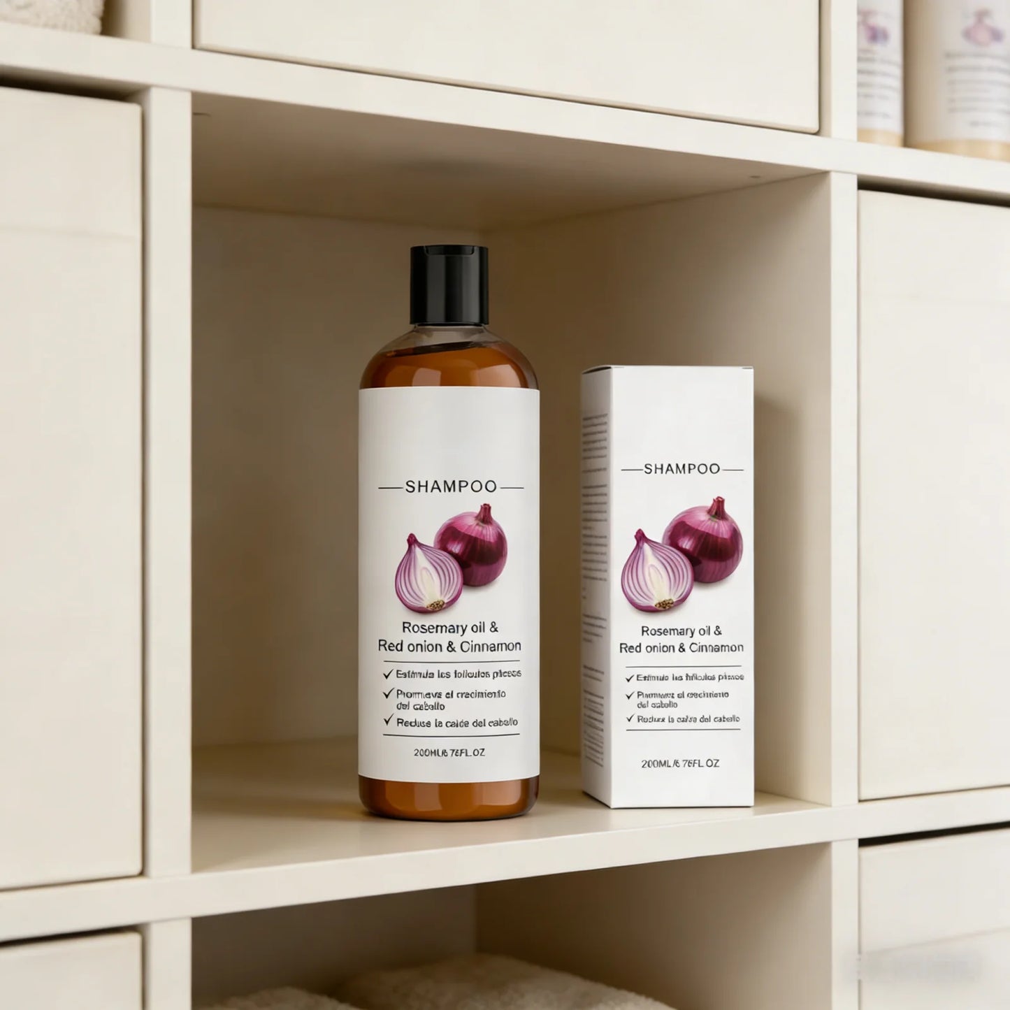 Red Onion Hair Growth Shampoo Against Hair Loss Products Strengthening Hair Follicle Lightweight Cinnamon Rosemary Oil Shampoo