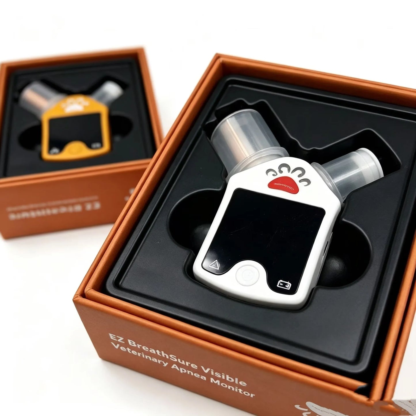 Rechargeable respiratory alarm for animals, anesthesia circuit monitor for cats and dogs, animal respiratory monitoring device