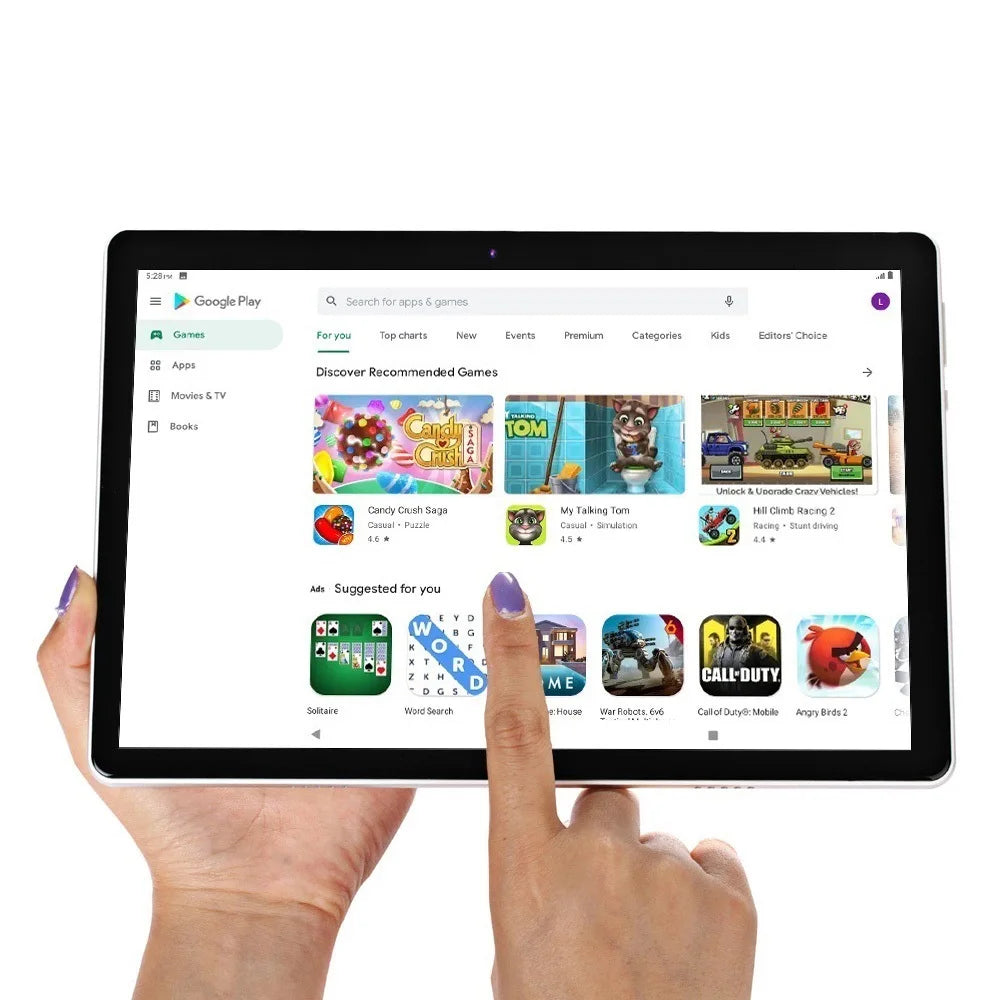 New 10.1 Inch Google Tablet Pc Octa Core 4GB RAM 64GB ROM Android Tablets Dual SIM Cards 3G Network Bluetooth Wifi 6000mAh