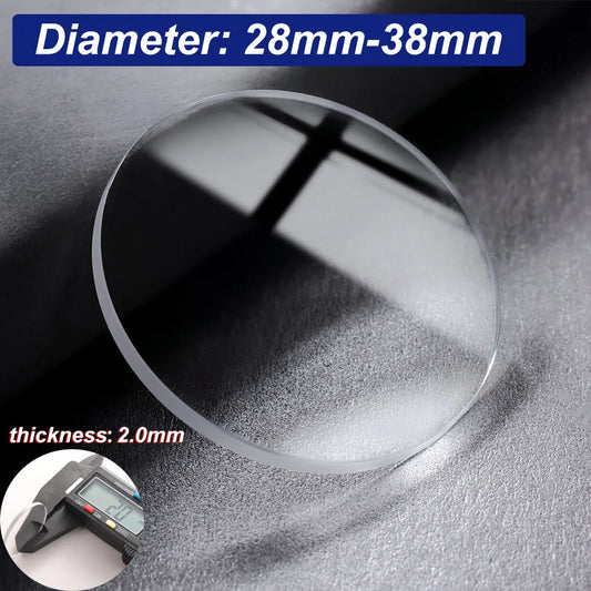 Smart Watch Universal Sapphire Glass Lenses 28mm 30mm 30.5mm 32mm 33mm 34mm 35mm 36mm 36.5mm 38mm Diameter Round Protector Glass