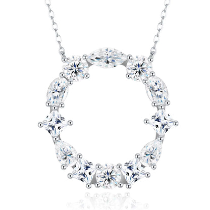 Fashion 26 Letter Man Women's Moissanite Custom Name Necklace 925 Sterling Silver Moissanite Diamond Pendant Necklace Gift