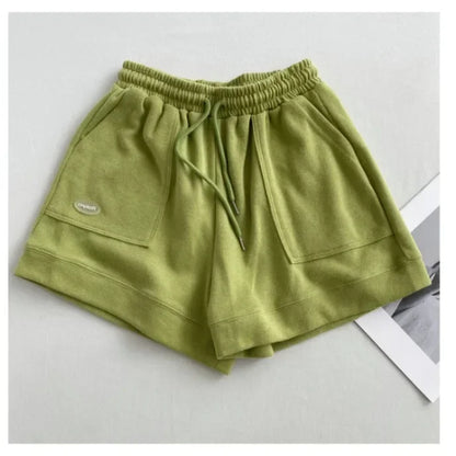 Women's Comfortable Loose Wide-legged Drawstring A Pants Slim Waist Slim Fit Casual Home Versatile Sports Shorts New