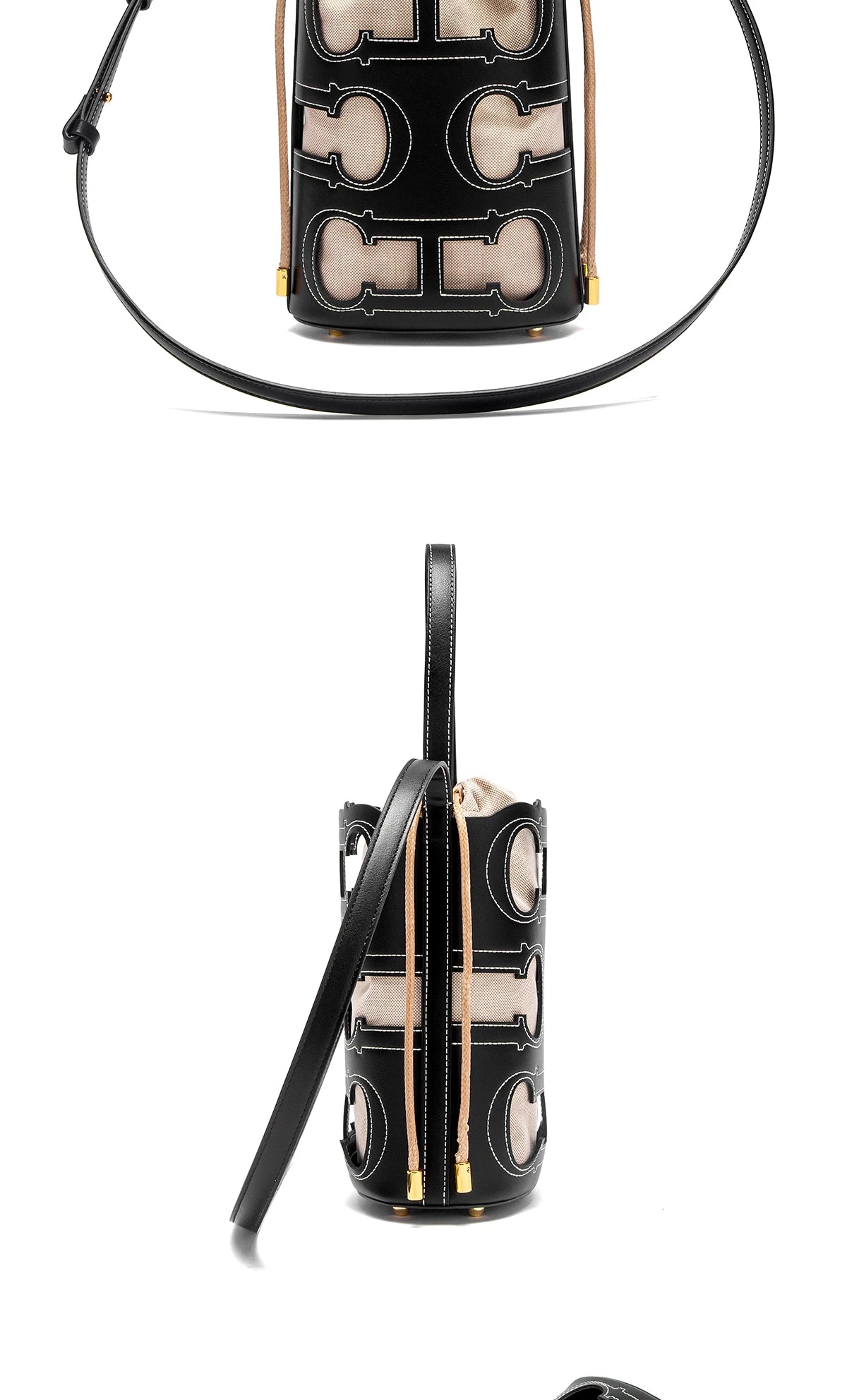 CHCH Women's Shoulder Bag 2026 Spring Hollow Design Handbag High Quality Detachable Shoulder Strap16.5*10*22.5cm