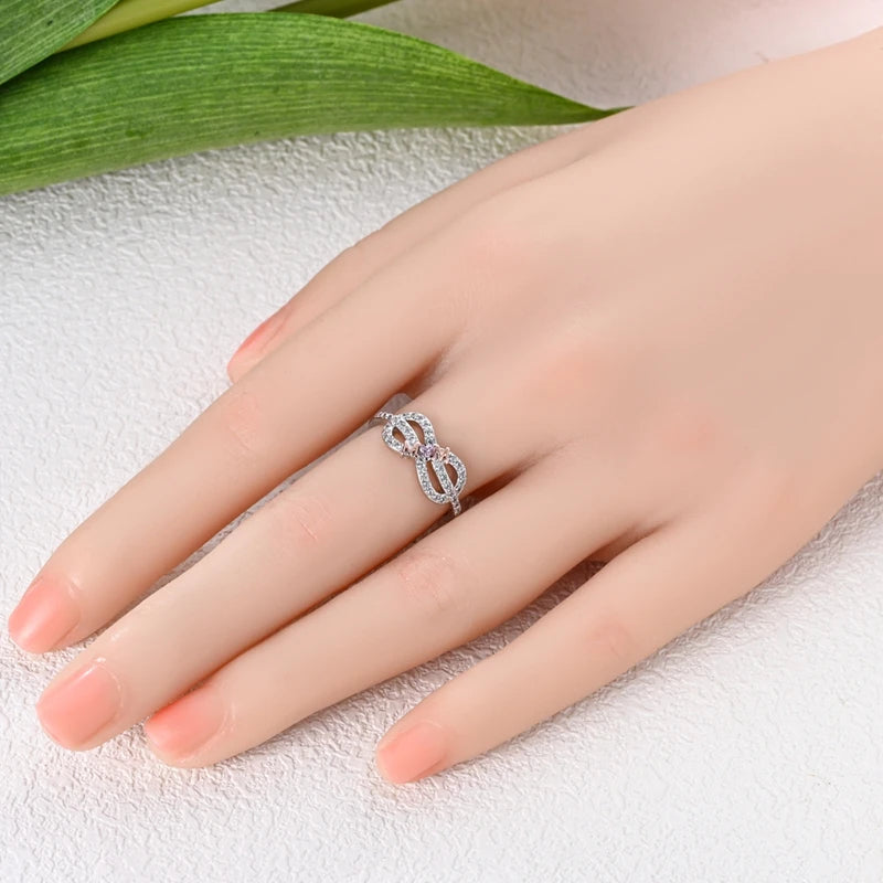 Original 925 Sterling Silver Ring Sun Star Moon Love Bowknot Sunflower Ring For Women Wedding Anniversary Ring Jewelry Gift