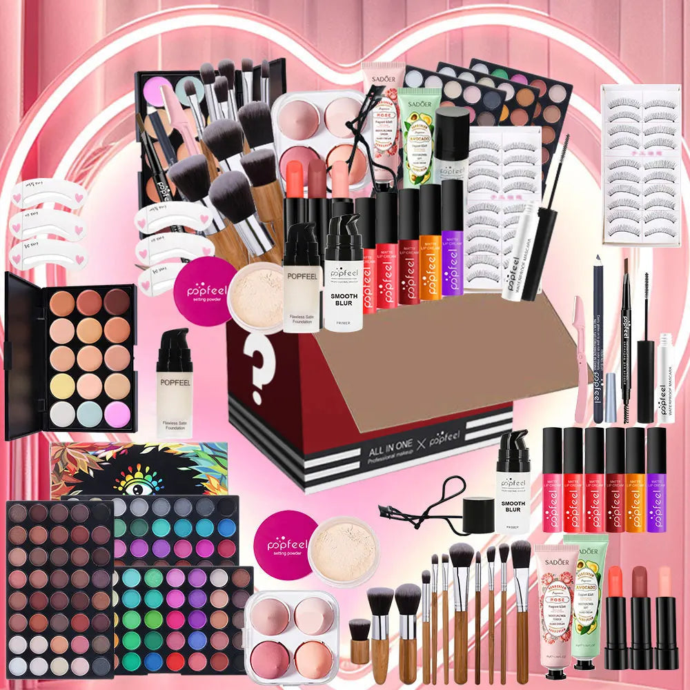 POPFEEL Complete Holiday Makeup Gift Set – Perfect Surprise for Friends and Family, Easy to Use for a Stunning Transformation.