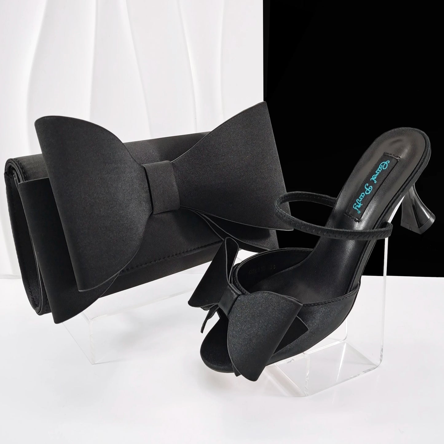 Doershow hot selling Shoes and Bags To Match Set Italy Party Pumps Italian Matching Shoe and Bag Set for Party!  SAA1-1