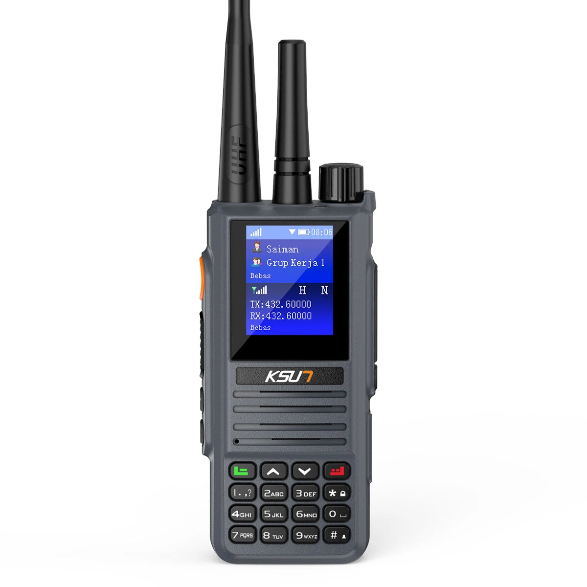 Long Range  Walkie Talkie Dual Model PoC Network Compatible ZELLO UHF Analog Two Way Radio Transfer KSUN ZL8668