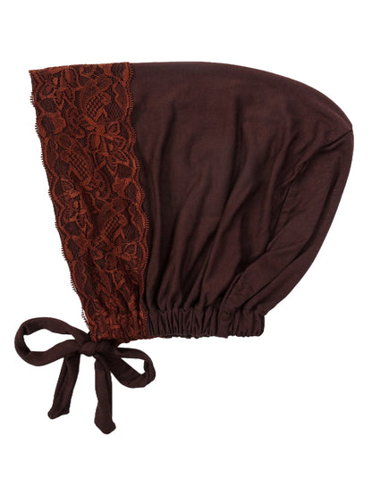 Soft Elastic Strap Muslim Turban Hat Lace Inner Hijab Caps Islamic Underscarf Bonnet India Hats Female Headwrap Turbante Mujer
