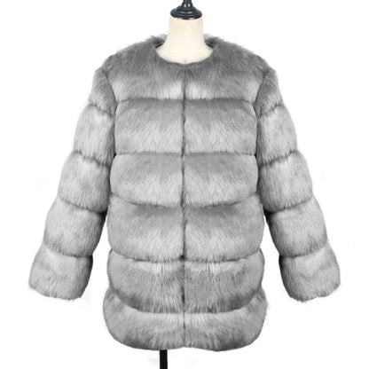 2026 Winter Long Sleeve Faux Fur Long Coat Women Elegant Pink Fluffy Outwear Jacket Lady Solid Casual Thick Warm Furry Outwear